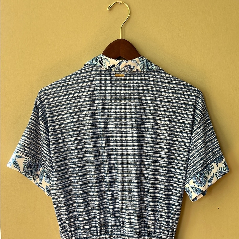 Cabana Life Blue Patterned “Charleston” Shirt Dress S - Picture 6 of 15